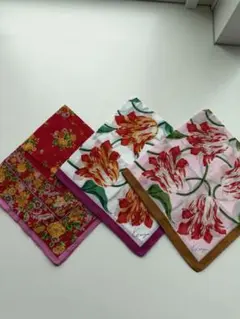 Kenzo 花柄ハンカチセット　3枚セット