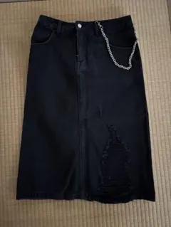 デニムタイトスカート