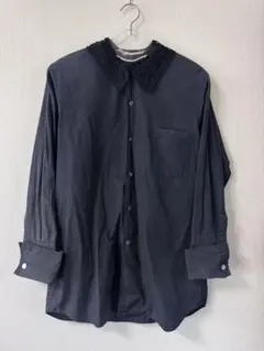 COMME des GARÇONS 80年代 レース襟　コットン長袖シャツのサムネイル