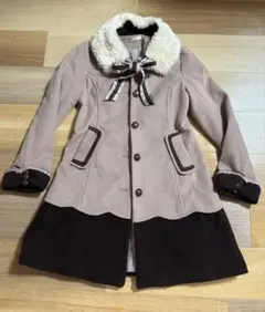 axes Femme ファー付きロングコート