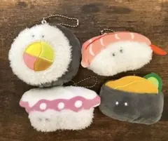 つぶらな瞳のお寿司 キーホルダー 4点セット