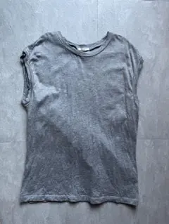 GU ノースリーブカットソーMグレー