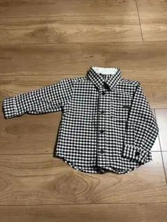 【ほぼ新品】BREEZE チェック柄 長袖シャツ サイズ90