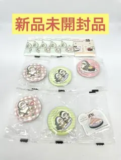 【新品未開封品】mofusand くら寿司 缶バッジ アクリルステッカー 6個