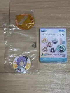 セガラッキーくじ プロセカ 劇場版E賞 缶バッジ&ケースセット 神代類