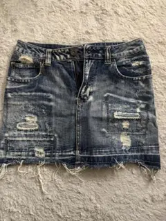 J.honey ダメージデニムタイトスカート