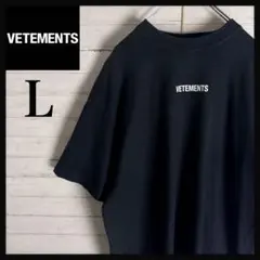 【超高級・即完売デザイン】 ヴェトモン センターロゴ 刺繍 希少サイズ Tシャツのサムネイル