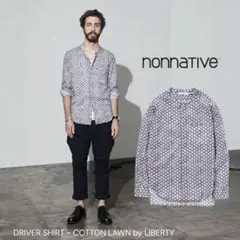 nonnative 星柄　シャツ　ドライバーシャツ　1 バンドカラー