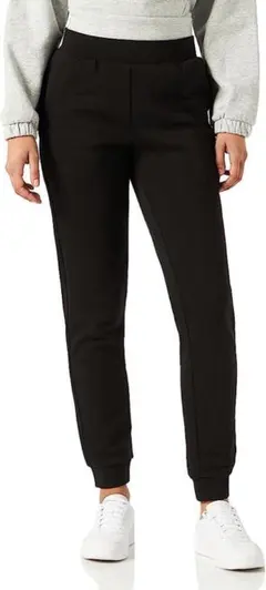 新品【M】［care of by puma] フリース裏地 カフド ジョガー♡黒