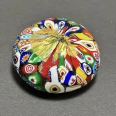 ムラーノガラス ミルフィオリ ペーパーウェイト ラウンド 直径76mm
