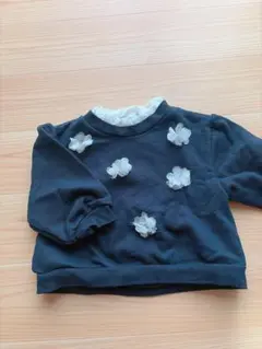 petit main 花モチーフ トレーナー 80