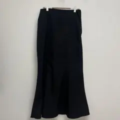 ブラック フレアロングスカート