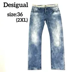 Desigual メンズ　レギュラーフィットデニム ワイドストレート　2XLのサムネイル