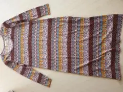 TITICACA 長袖 カットソー エスニック柄