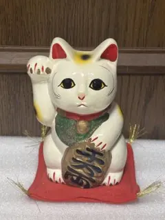 招き猫 貯金箱 陶器
