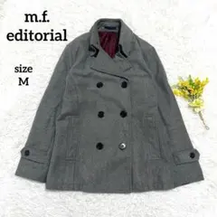 m.f.editorial Pコート ピーコート レディース ウール グレー M