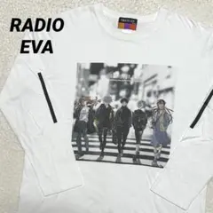 RADIO EVA エヴァンゲリオン グラフィック ロング Tシャツ 白 L