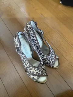 STRAWBERRY-FIELDS レオパード柄 パンプス 23.5cm