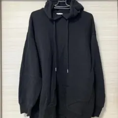 GU ブラック フード付きパーカー