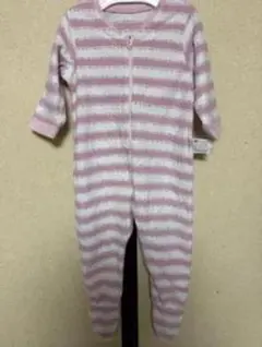 ベビー服 ピンクと白のストライプ 95cm未満