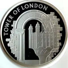 激レア 極厚 タワー・オブ・ロンドン 2020年 イギリス 銀貨 準最高鑑定 激レア 極厚 タワー・オブ・ロンドン 2020年 イギリス 銀貨 準最高鑑定