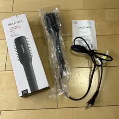 SALONIA ストレートヒートブラシ　スリム　ブラック
