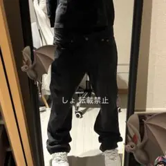 Back numberストレートデニム 微フレア 黒 ブラック swag y2kのサムネイル