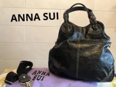 【美品】アナスイ 2Way ショルダーバッグ 本革　Y2K archive