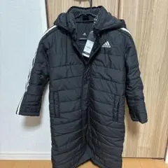 adidas 黒　ベンチコート　130サイズ
