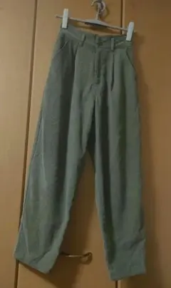 カーキ/グリーン/コーデュロイ/ロングパンツ