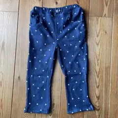 ハート柄 ネイビー ハーフパンツ
