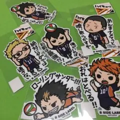 B-SIDE LABEL ハイキューステッカー 烏野高校セット