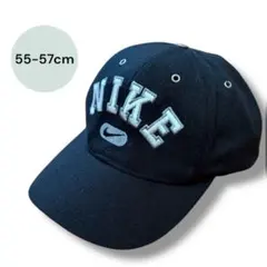 NIKE キャップ ブラック 55-57cm ロゴ刺繍 人気モデル