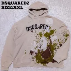 DSQUARED2♦イタリア製 ペイント ロゴ スウェット パーカー XXLのサムネイル