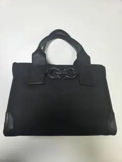 フェラガモ ガンチーニ ナイロン×レザー トートバッグ