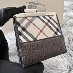 【新品未使用】Burberry バーバリー コインケース ノバチェック がま口