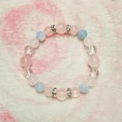 【癒し・女性性UP】パワーストーン ブレスレット/ローズクォーツ他