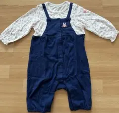 ミキハウス　ホットビスケッツ80 ロンパース