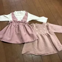 ベビー服 セット 80cm トップス ピンク