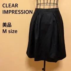 【美品】CLEAR IMPRESSION/ラメスカート/フレアスカート/キラキラのサムネイル