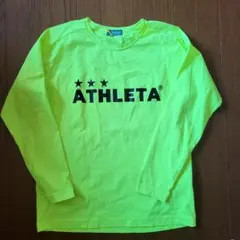 ATHLETA 蛍光イエロー 長袖シャツ M