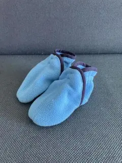 patagonia フリースベビーシューズ 青