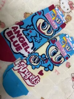 ANGEL BLUE キャラクターソックス 2足セット