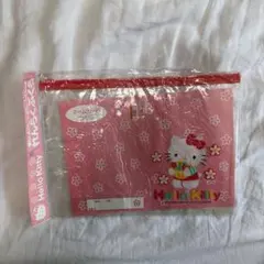 レア！平成レトロ　Hello Kitty ピンク クリアファイル
