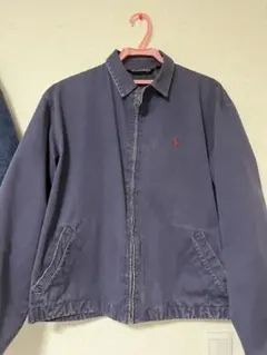 80s〜90s カナダ製 Ralph Laurenスイングトップ ナス紺フェード