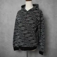 0570 DOLCE&GABBANA ドルガバ ジップアップパーカー ロゴ総柄のサムネイル