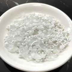 ビーズセット 40g ホワイト 月 ハンドメイド