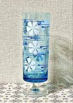 アデリア　ヴィンテージグラス　脚付きグラス〝さすらい〟1脚　昭和レトロ