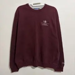Champion　チャンピオン　スウェット　トレーナー　刺繍企業ロゴ　レイヤード