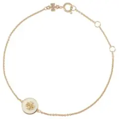 TORY BURCH ロゴ ブレスレット ゴールド ホワイト
